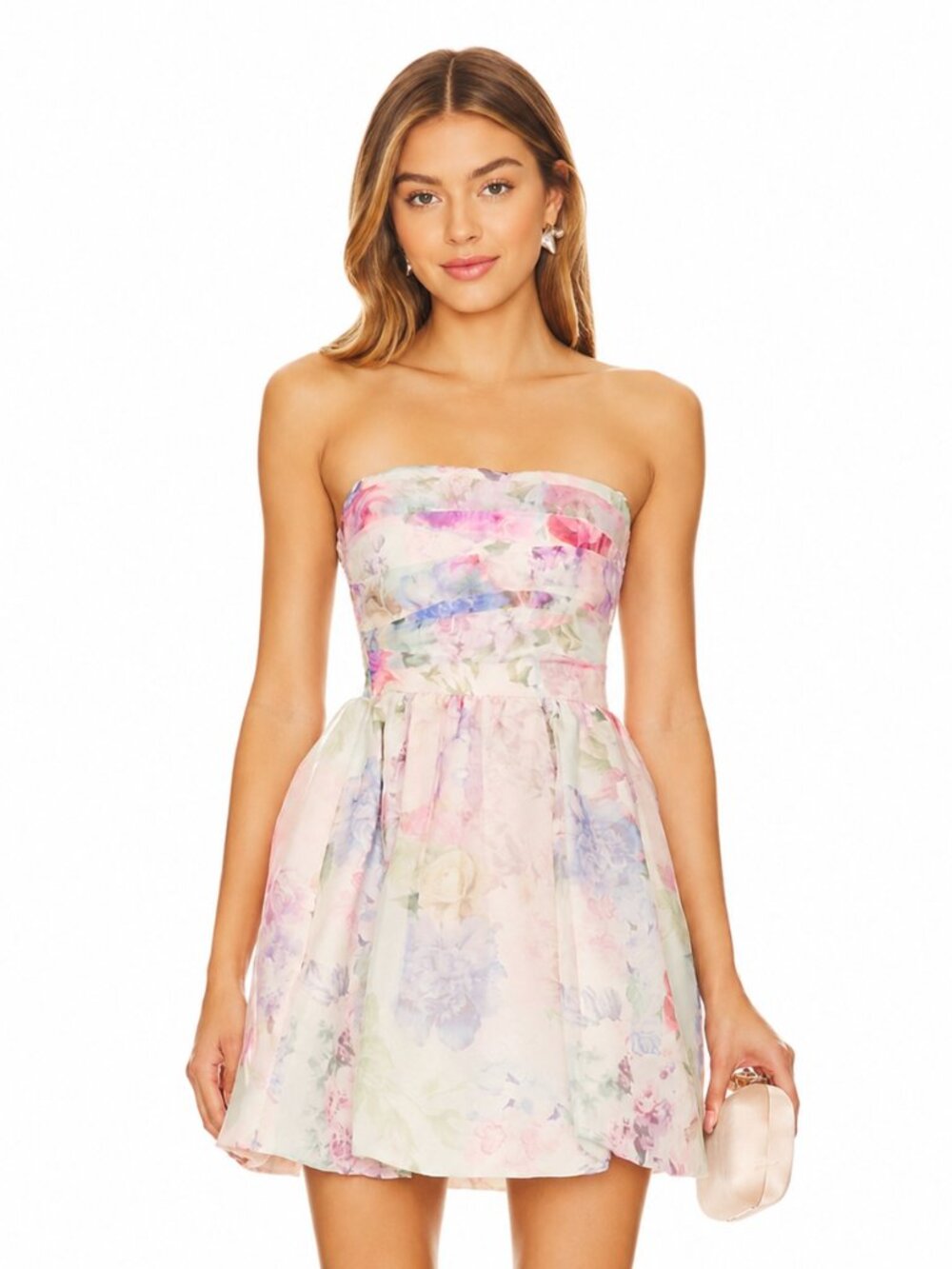 Amanda Uprichard Oscar Floral Organza Dress in Loralei | Women's Size Small